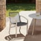 Armen Living Brighton Outdoor Patio Dining Chair in Light Eucalyptus Wood and Charcoal Rope 840254332386 - alternate 7